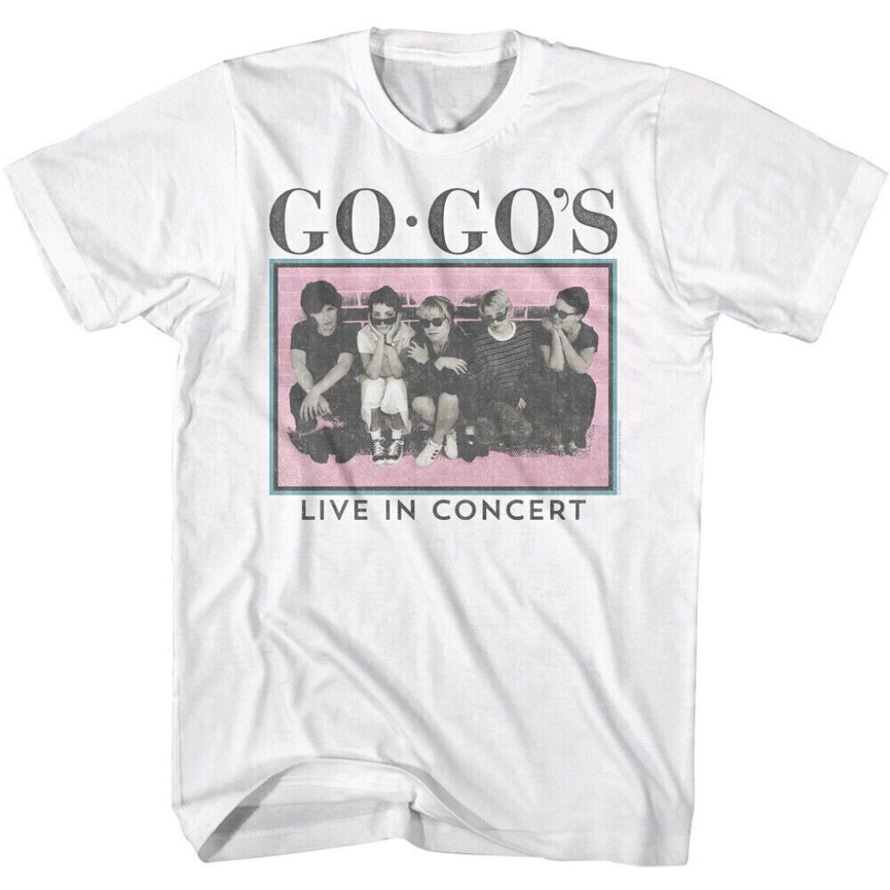The Go-Gos Live In Concert New Wave Rock Band Graphic T-Shirt Fan Gift Tee